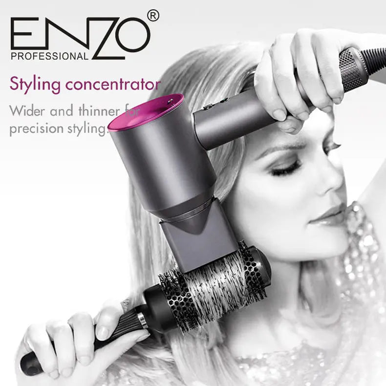 ENZO Professional Supersonic Blow Dryer DY-888 with Dyson-inspired design.