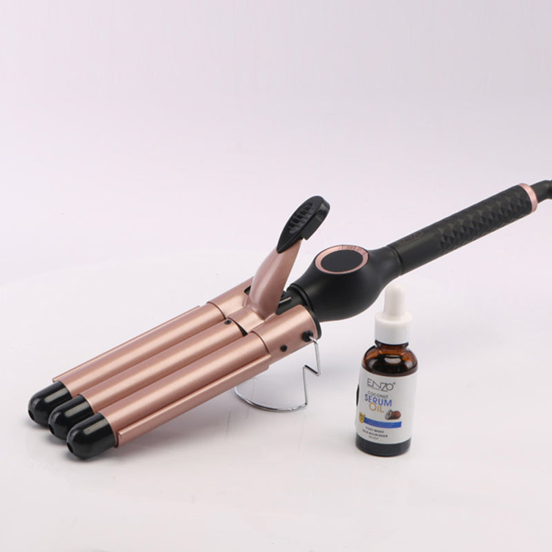 ENZO EN-1968 Professional Triple Barrel Deep Waver Curling Iron