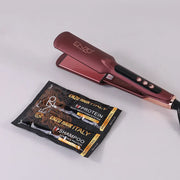 ENZO EN-20173 High-Quality Titanium Flat Iron Hair Straightener with LCD Display
