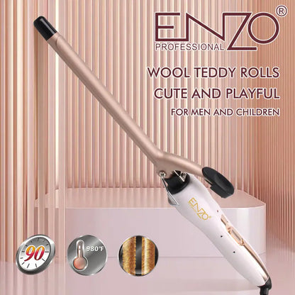 ENZO 2226 LED display hair curling iron for salon and home use.