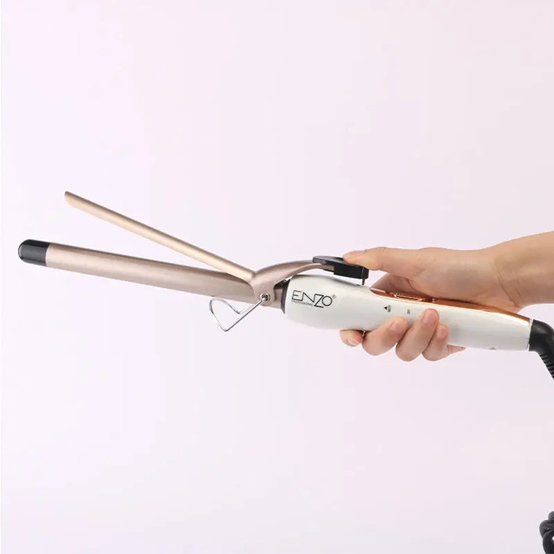 ENZO 2226 LED display hair curling iron for salon and home use.