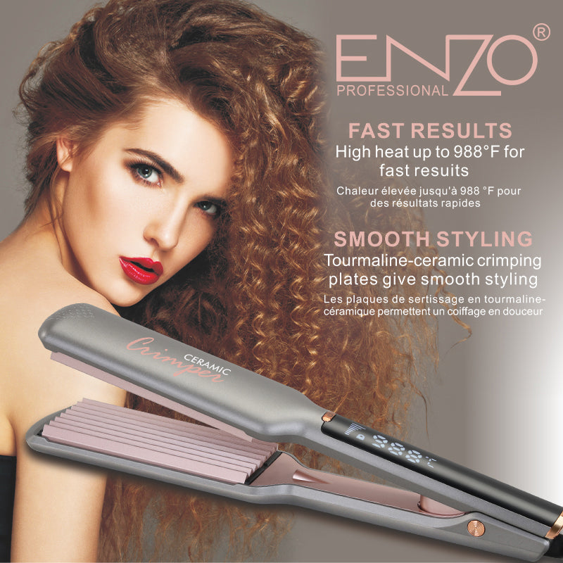 ENZO EN-3216 Professional Hair Crimper / Wave Iron