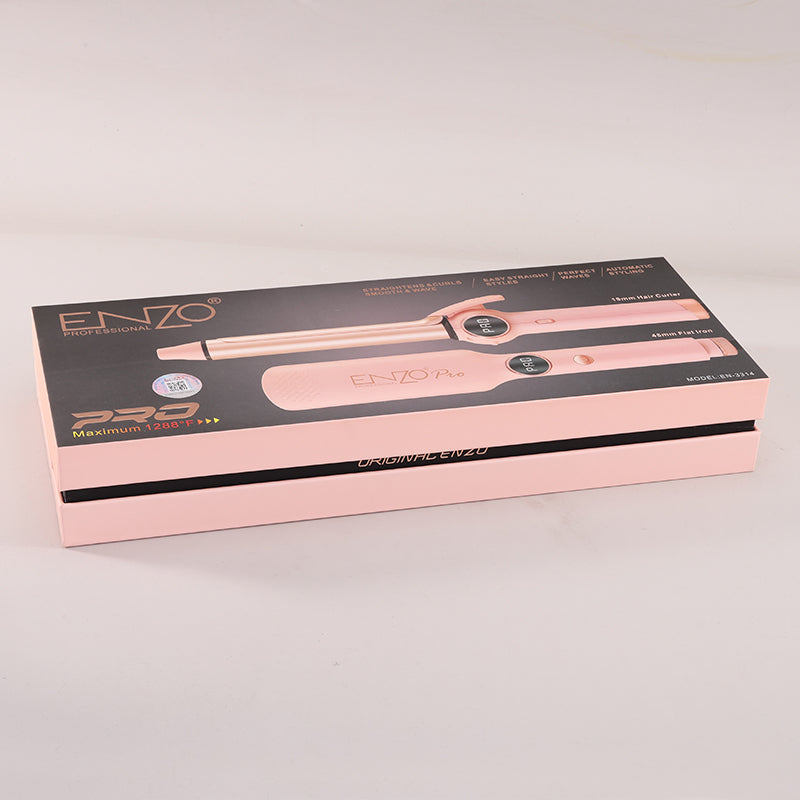 ENZO EN-3314 Professional 2-in-1 Hair Straightener & Curler