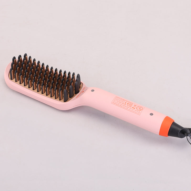 ENZO EN-4102 PRO NEW Model Professional Hair Straightening Comb – Rapid Heating, Adjustable Temperature, Ceramic Coating for Effortless Styling
