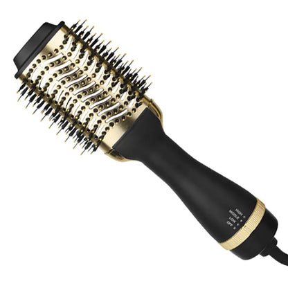 Enzo EN-4116 Electric Hair Straightening Brush – 24K Gold design for sleek, frizz-free styling