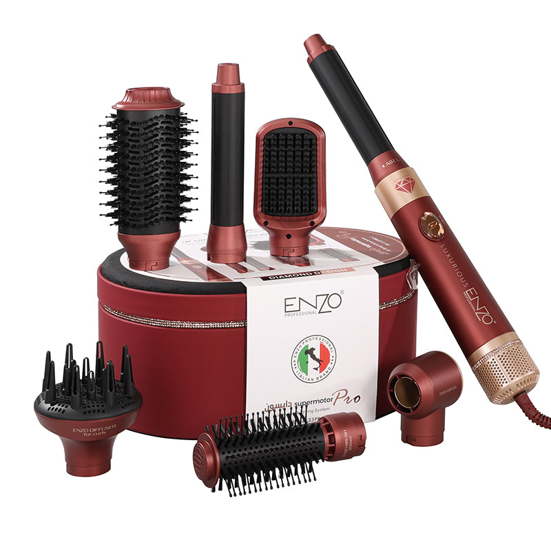 ENZO Airwrap EN-4133 Pro 7-in-1 – Multi-Function Hair Styler