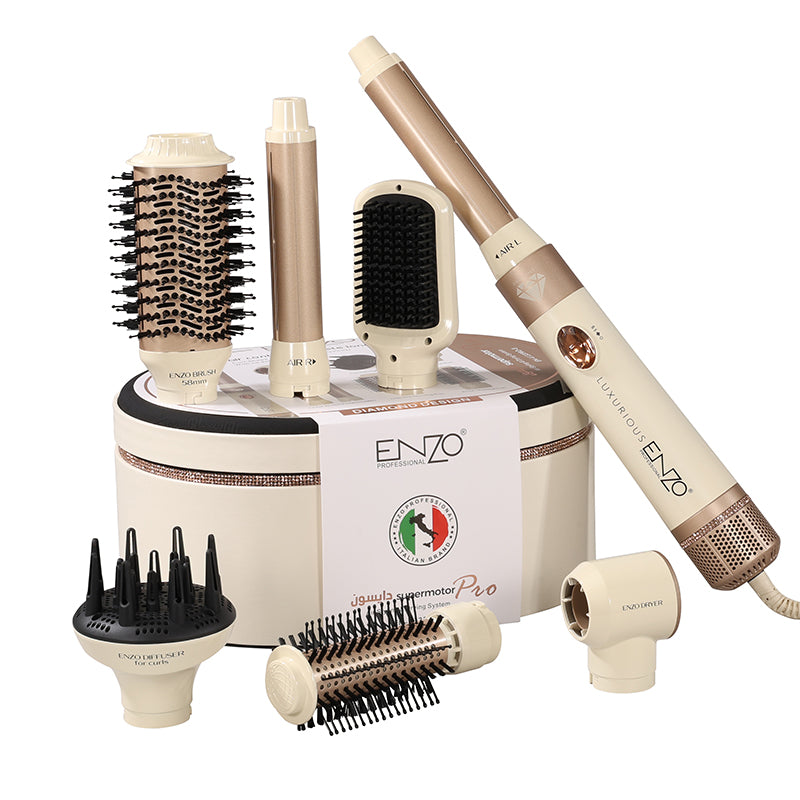 ENZO Airwrap EN-4133 Pro 7-in-1 – Multi-Function Hair Styler