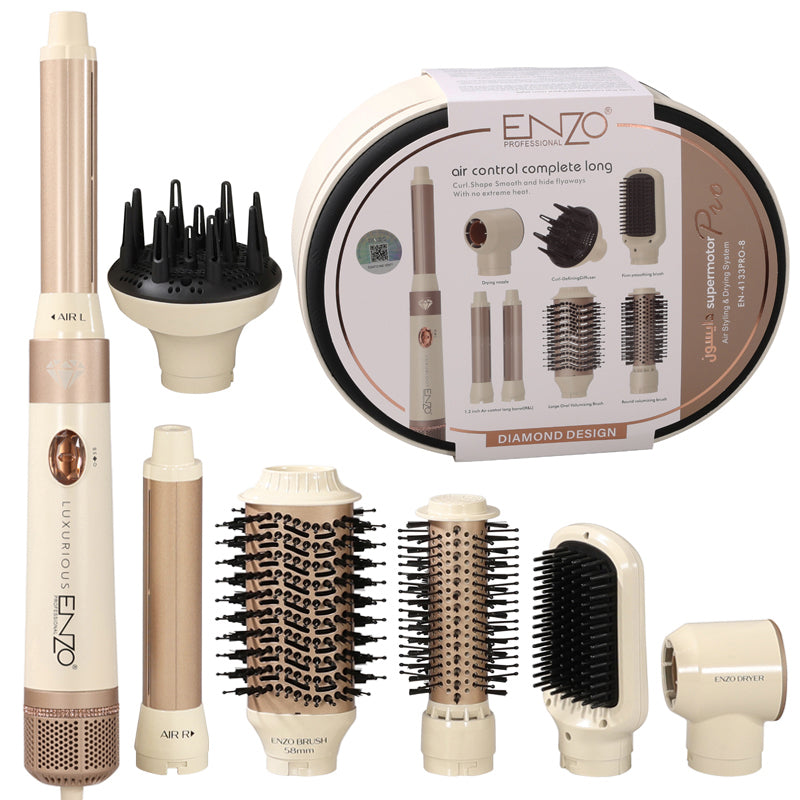 ENZO Airwrap EN-4133 Pro 7-in-1 – Multi-Function Hair Styler