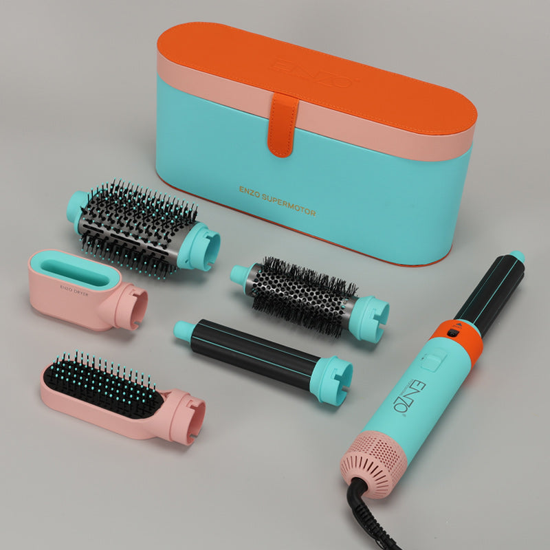 ENZO EN-4140 6-in-1 Hair Styler – Multi-Function Dryer, Straightener & Curler