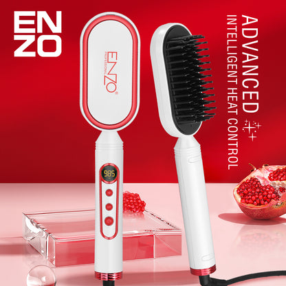ENZO EN-4201 Portable Mini Hair Iron Fast Hair Straightening Brush