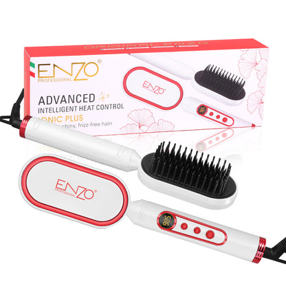 ENZO EN-4201 Portable Mini Hair Iron Fast Hair Straightening Brush