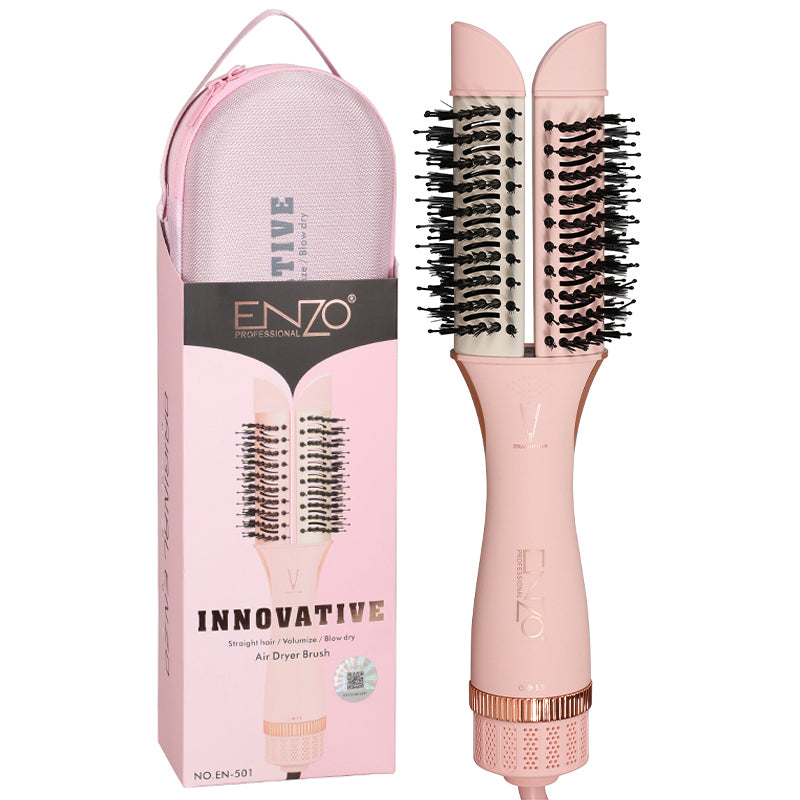 ENZO Professional EN-501 Hot Air Brush Hair Dryer & Styling Brush
