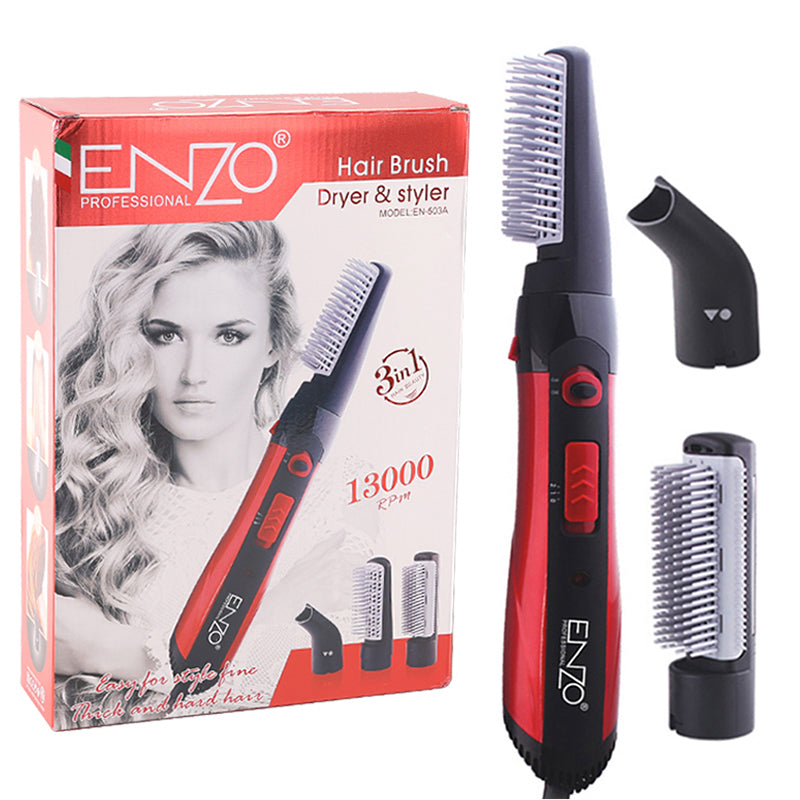 ENZO EN-503A Hair Brush Dryer – 3-in-1 Hot Air Styler