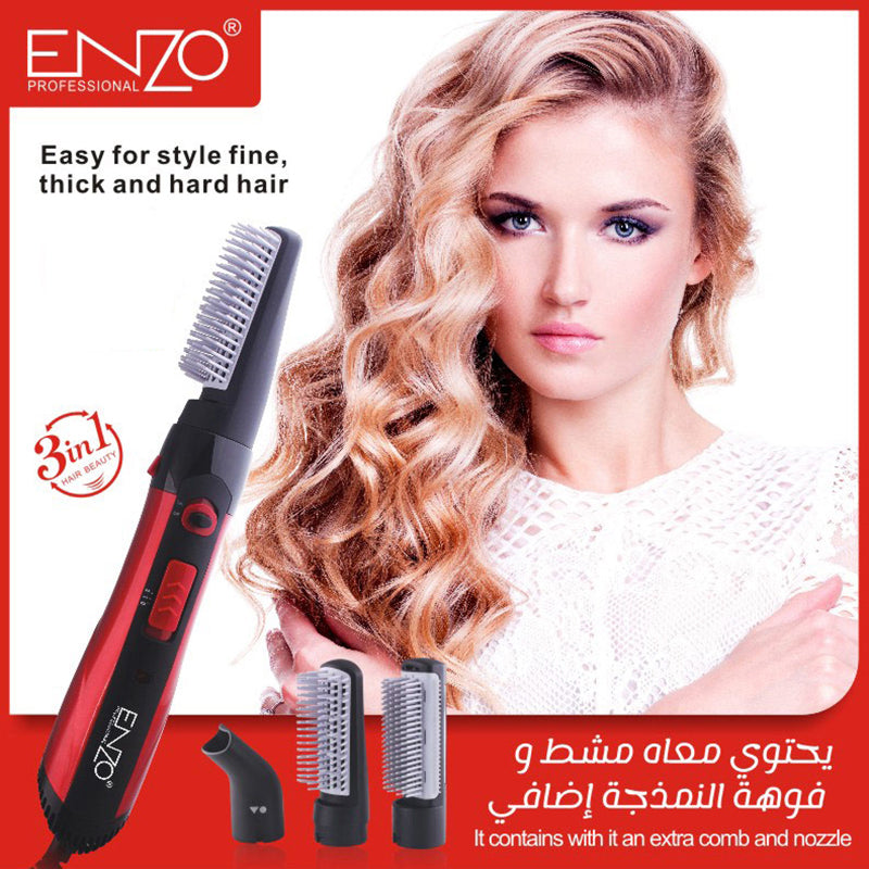 ENZO EN-503A Hair Brush Dryer – 3-in-1 Hot Air Styler