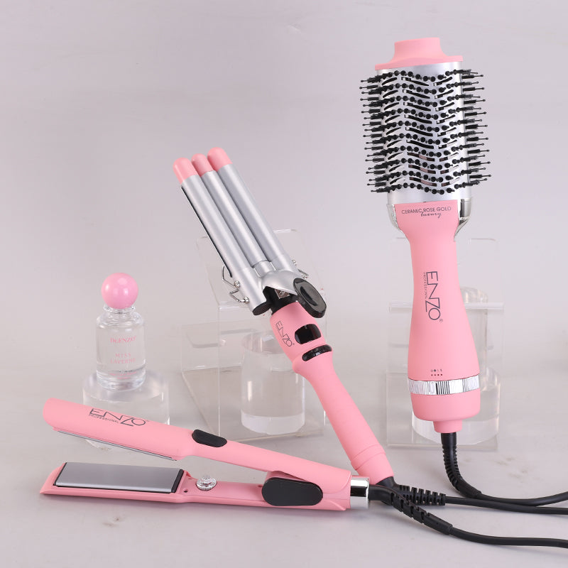 ENZO EN-5611 4-in-1 Professional Hair Styler | Hair Dryer, Straightener, Curler & Diffuser