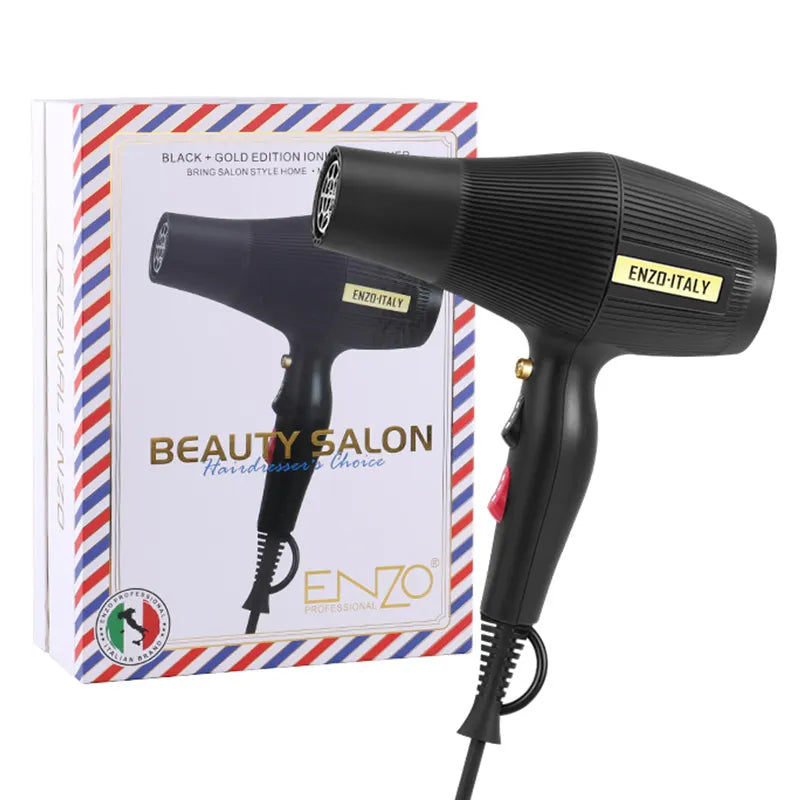 ENZO EN-6040 Portable Temperature Control Hair Dryer with Negative Ion Technology