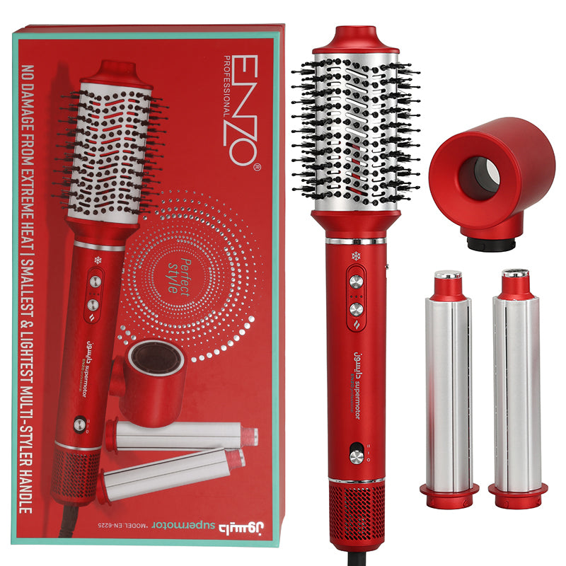 Enzo EN-6225 Hot Air Brush – 1500W Rotating Dryer & Straightener
