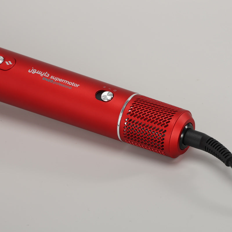 ENZO EN-6225 Hot Air Brush – 3-in-1 Rotating Dryer & Straightener