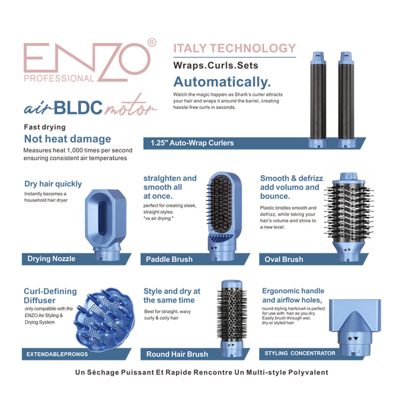 ENZO Professional EN-755PRO-3 Multi-Styler Hair Styling Set