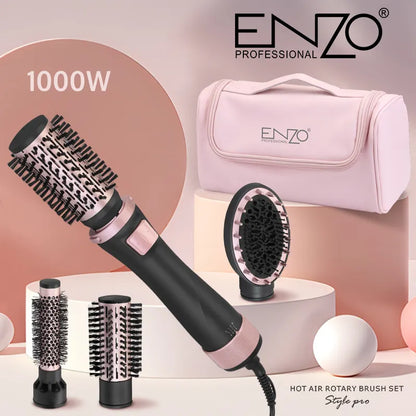 ENZO EN-756 4-in-1 Hair Styler – Straightener, Curler, Dryer, and Volumizer.