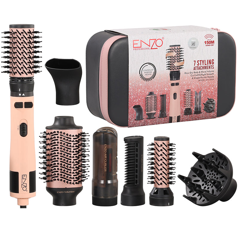 ENZO Professional EN-760A 7-in-1 Multi-Styler Hair Styling Set