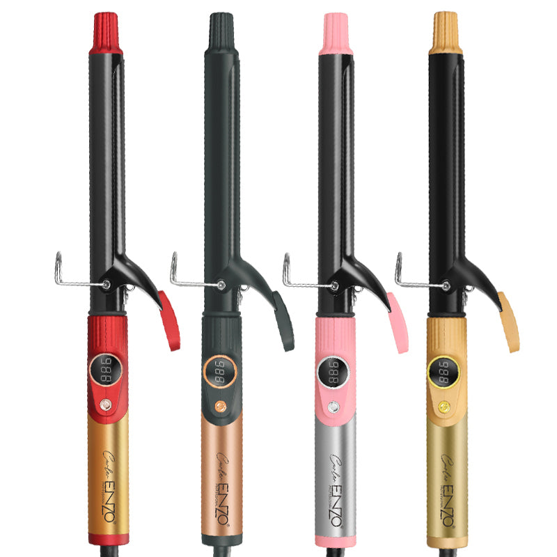 ENZO Professional EN-9123 25 mm Ceramic Curling Wand – Global Voltage 110-240 V