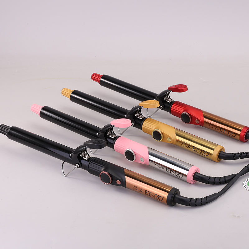 ENZO Professional EN-9123 25 mm Ceramic Curling Wand – Global Voltage 110-240 V