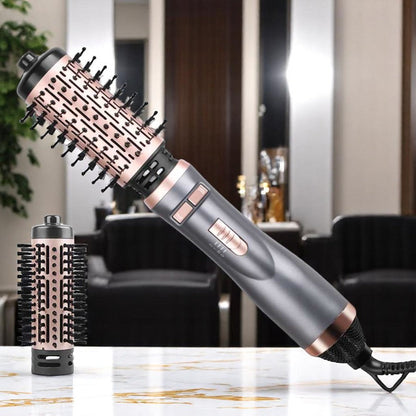 ENZO EN-742 1500W Rotating Hot Air Brush – 2-in-1 Blow Dryer & Styling Tool with Ionic Technology ENZO Professional
