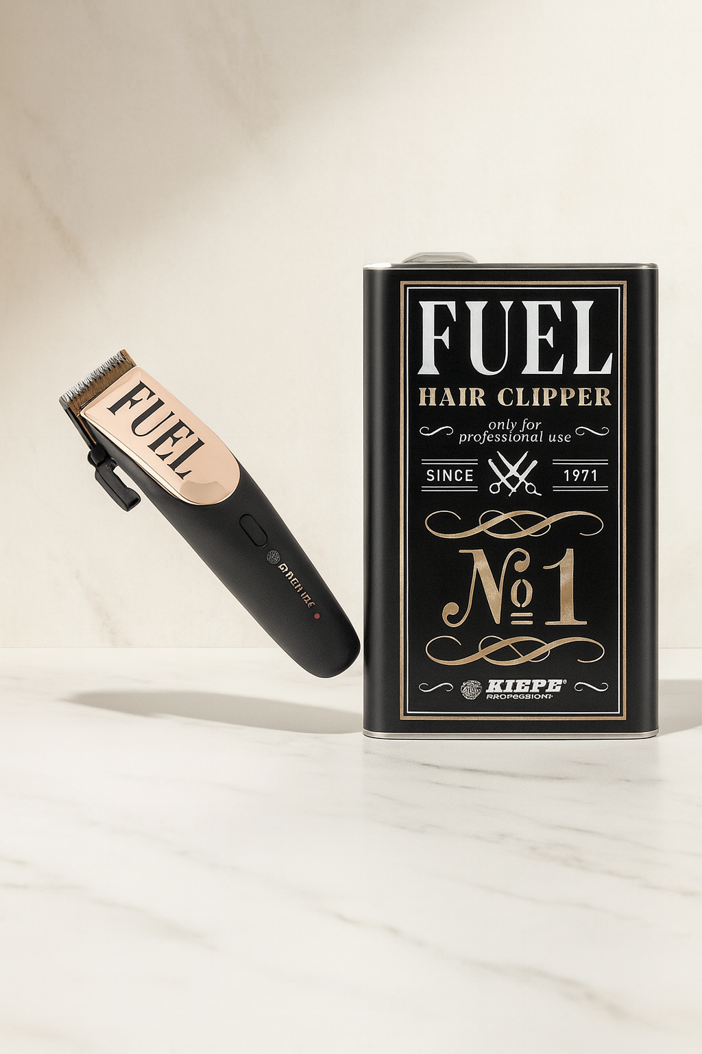 Kiepe Fuel Cordless Professional Hair Clipper – Limited Edition, 2200mAh Battery, Titanium and DLC Blades