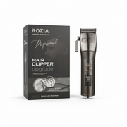 ROZIA HQ-2219 Professional Adjustable Blade Clicker Clipper – 3V High-Speed Motor, Lithium Battery, Precision Fade & Taper Grooming Tool