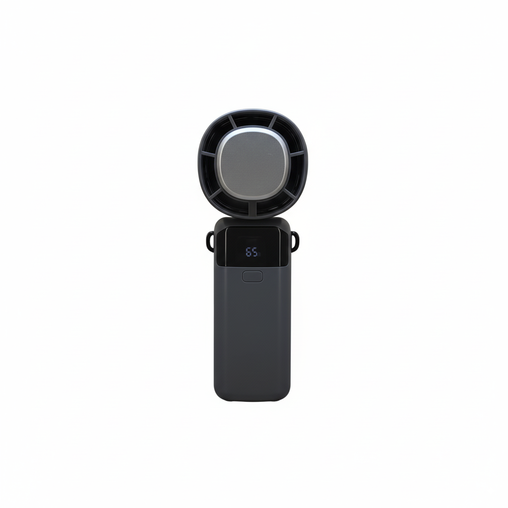 S-26 High-Speed Portable Cooling Fan with LED Display – 5 Speed Adjustable, Rechargeable Battery, Quiet & Powerful