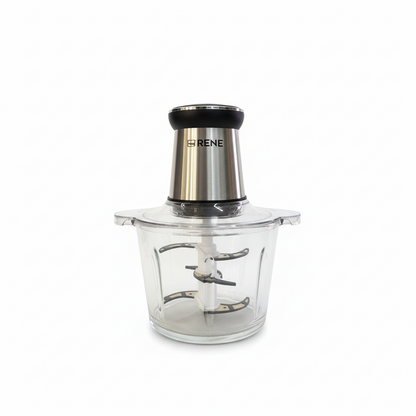 RENE RFC-1719 Pro Food Chopper – 500W Digital Control, 3L Glass Bowl, 6 Titanium Blades