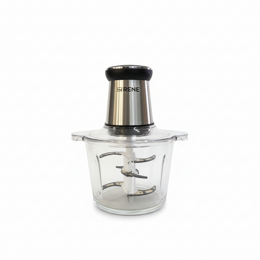 RENE RFC-1719 Pro Food Chopper – 500W Digital Control, 3L Glass Bowl, 6 Titanium Blades