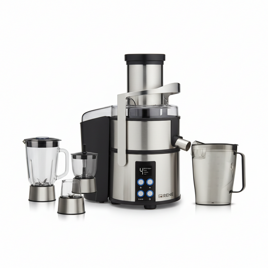 RENE 4-in-1 Professional Juicer Blender RJB-1704 – 800W High-Speed Multifunctional Kitchen Appliance
