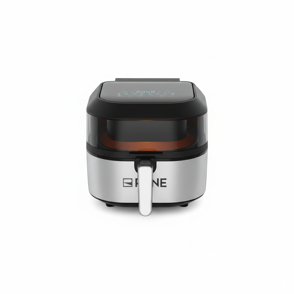 Rene Air Fryer Pro 5-in-1 Indoor Grill & Air Fryer – 6L Stainless Steel, Digital LED Touchscreen, 1500W | Model RAF-1715