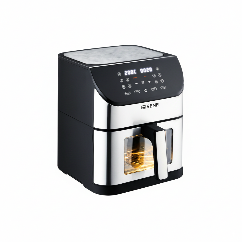 Rene Air Fryer Pro 8L Digital Touchscreen – Stainless Steel, 1800W | Model RAF-1714