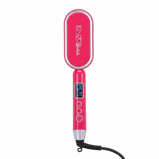 ENZO EN-4102X Professional Hair Straightening Comb – Rapid Heating with Ceramic Coating and Adjustable Temperature