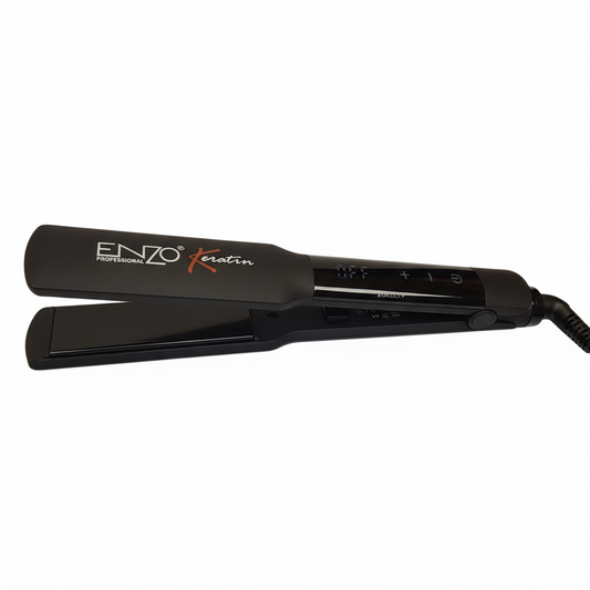 ENZO EN-2407L Keratin Touch Hair Straightener – Instant Heat Technology with Nano Ceramic Plates for Long-Lasting Salon Results