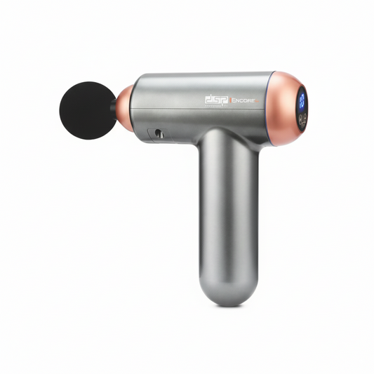 DSP 80025 4-in-1 Deep Tissue Percussion Massager with 32 Speed Levels, 4 Attachments, 3000 RPM, Rechargeable Battery