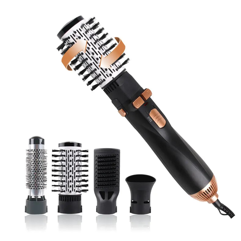 ENZO EN-746 4-in-1 Rotating Hot Air Styler – Professional Blow Dryer & Styling Brush with Ionic Technology