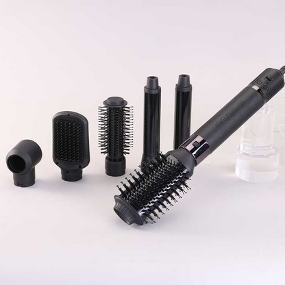 ENZO B1 6-in-1 Professional Hot Air Multi-Styler Brush with Ionic Technology – Dryer, Curler, Straightener & Comb