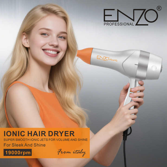 ENZO EN-6018 2000W Negative Ion Professional Hair Dryer – Powerful DC Motor & Ionic Technology