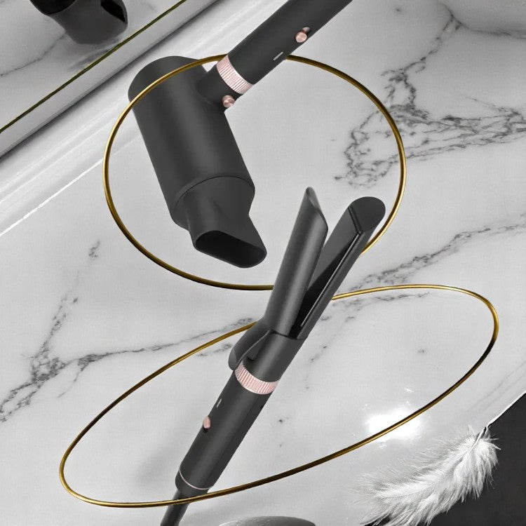 ENZO EN-6310 5-in-1 Professional Hair Styling Kit – Interchangeable Straightener, Curlers & Blow Dryer Afaq Al Naseem LLC.