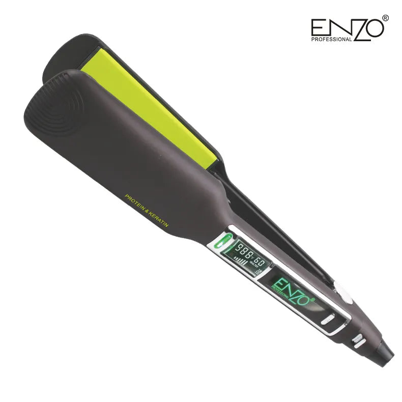 ENZO EN-3822 Professional Keratin Hair Straightener – Titanium Ceramic Plates with Adjustable Temperature and Ionic Technology ENZO Professional