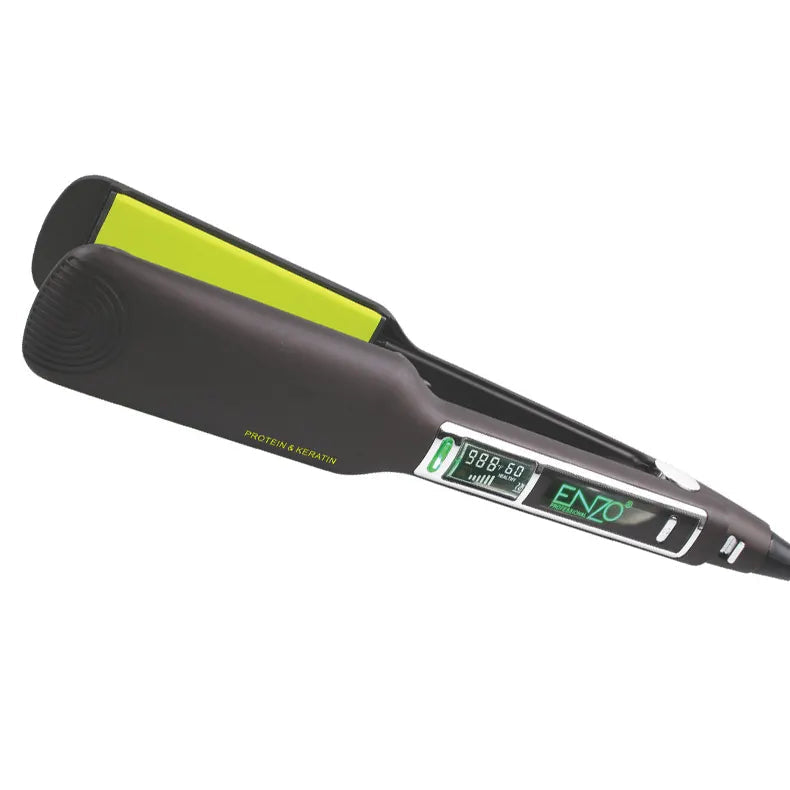 ENZO EN-3822 Professional Keratin Hair Straightener – Titanium Ceramic Plates with Adjustable Temperature and Ionic Technology ENZO Professional