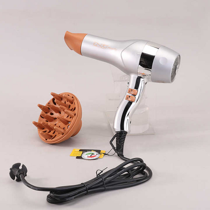 ENZO EN-6018 2000W Negative Ion Professional Hair Dryer – Powerful DC Motor & Ionic Technology