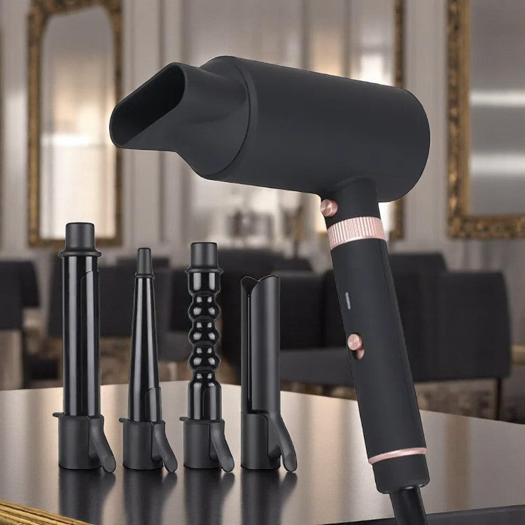 ENZO EN-6310 5-in-1 Professional Hair Styling Kit – Interchangeable Straightener, Curlers & Blow Dryer Afaq Al Naseem LLC.