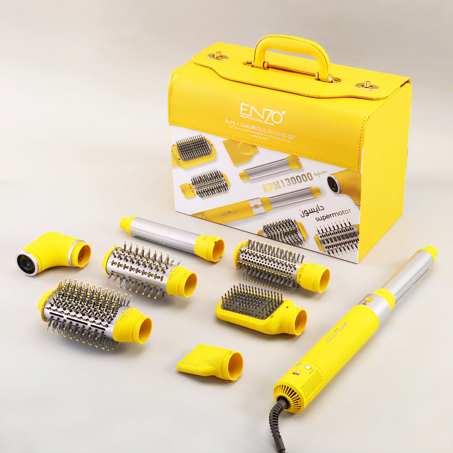 Enzo EN-6223 8-in-1 Professional Hot Air Styling Kit with BLDC Motor – Released September 2025 – Two Colors