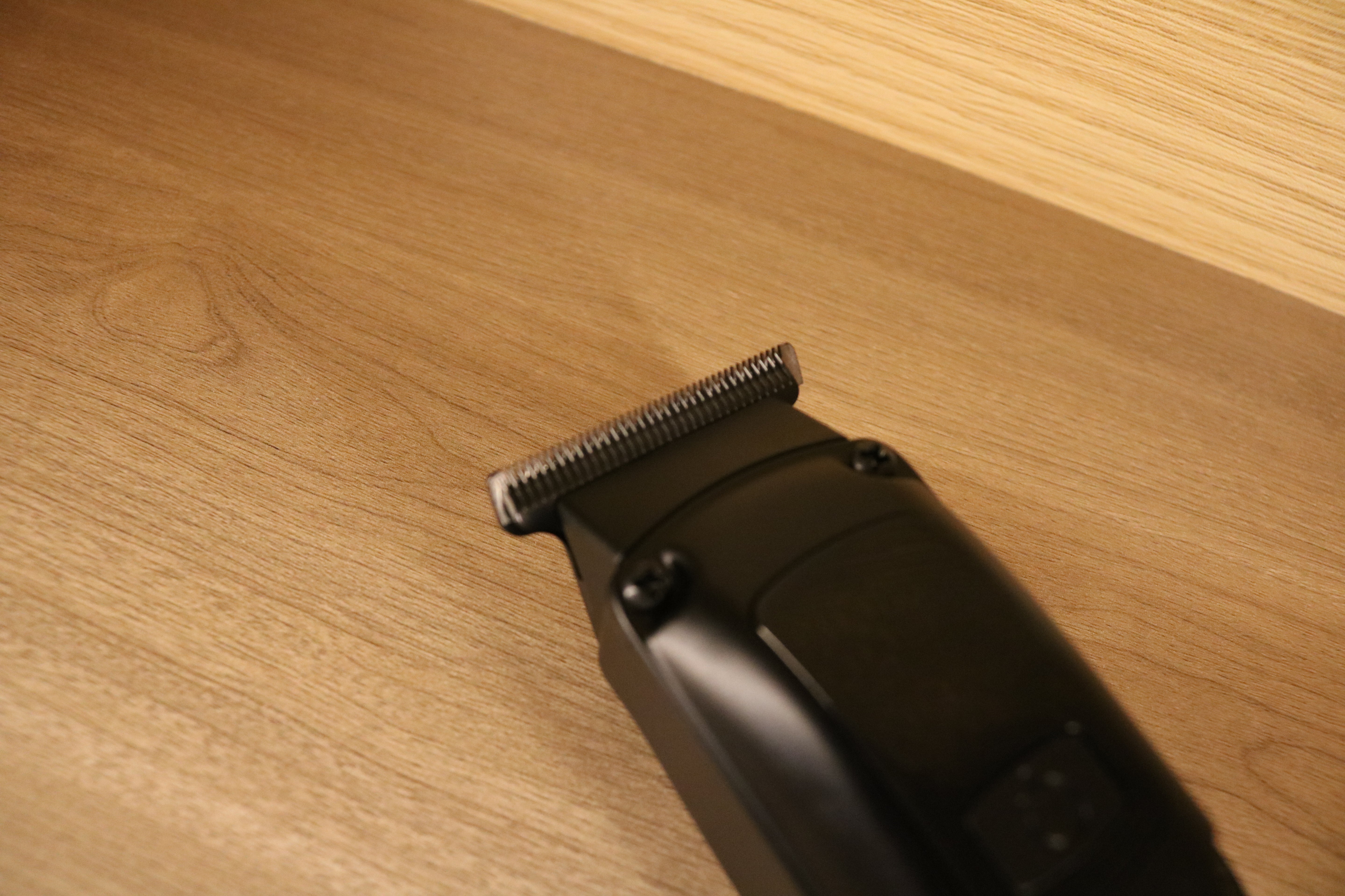 Potenza Rechargeable Hair Trimmer with titanium-coated blades and ergonomic design