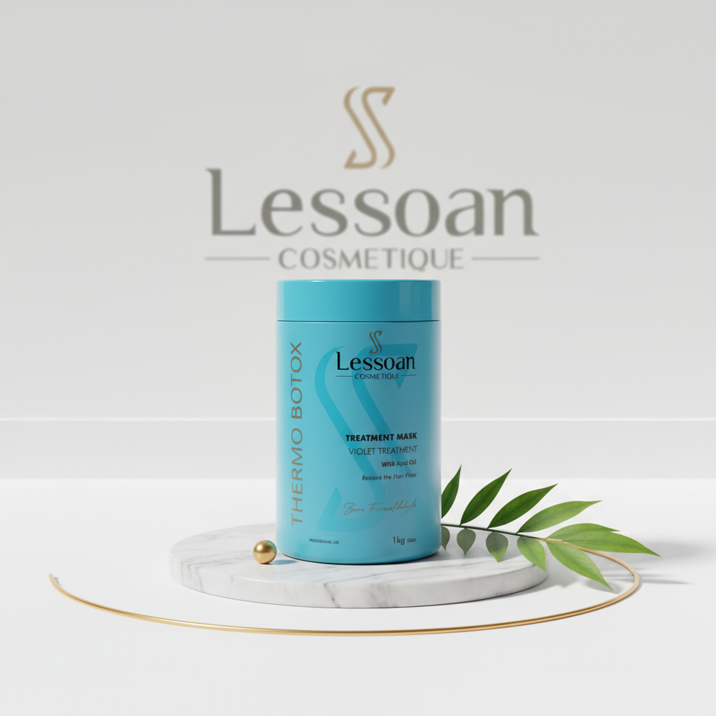 Lessoan Thermo Botox Hair Treatment – Formaldehyde-Free Long-Lasting Hair Smoothing & Deep Repair Mask with Organic Acids & Natural Oils(1KG)
